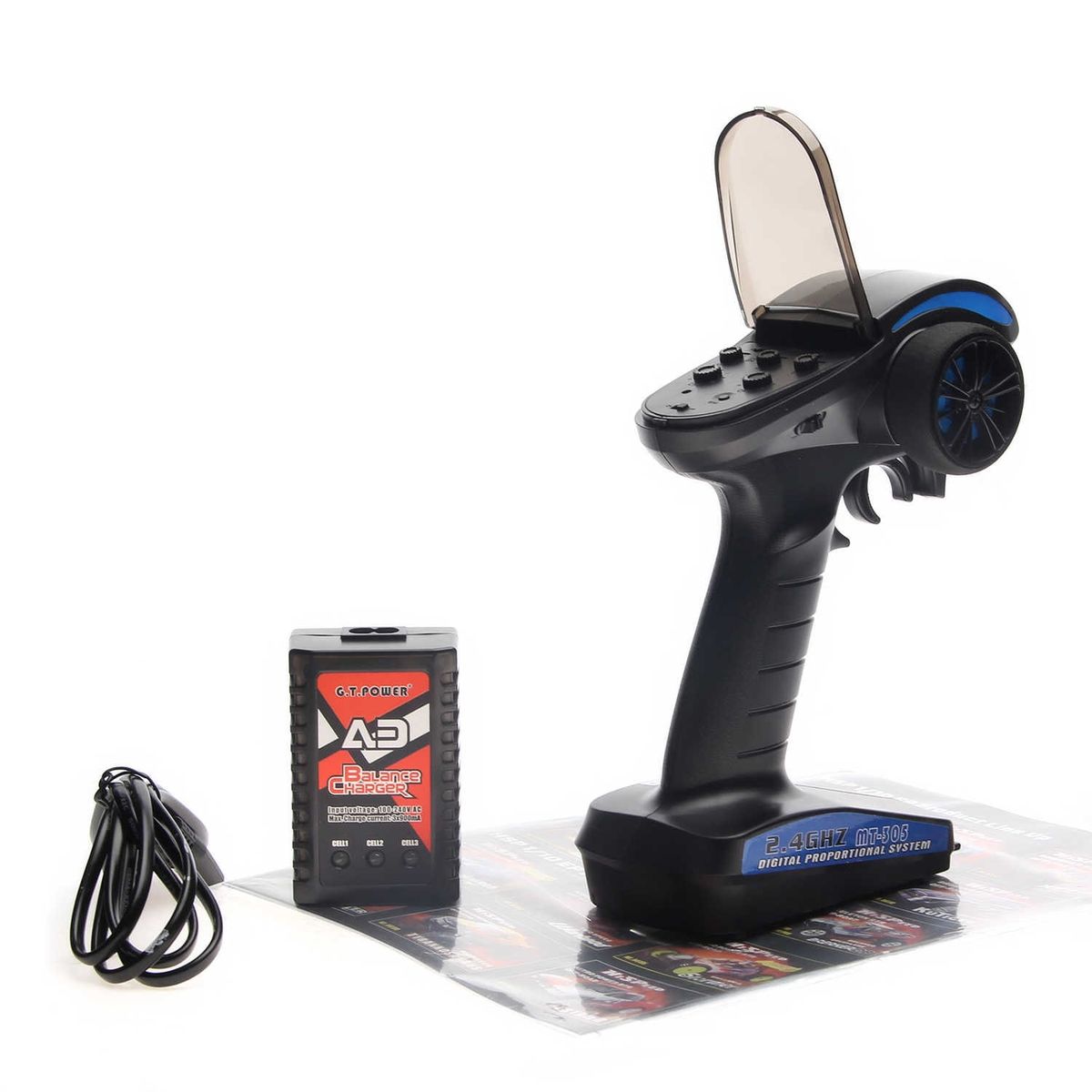 HSP RC Monster Truck 1:10 Scale 4WD with 7.2V Battery Blue