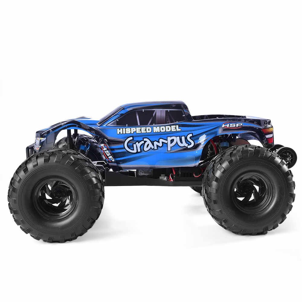 HSP RC Monster Truck 1:10 Scale 4WD with 7.2V Battery Blue