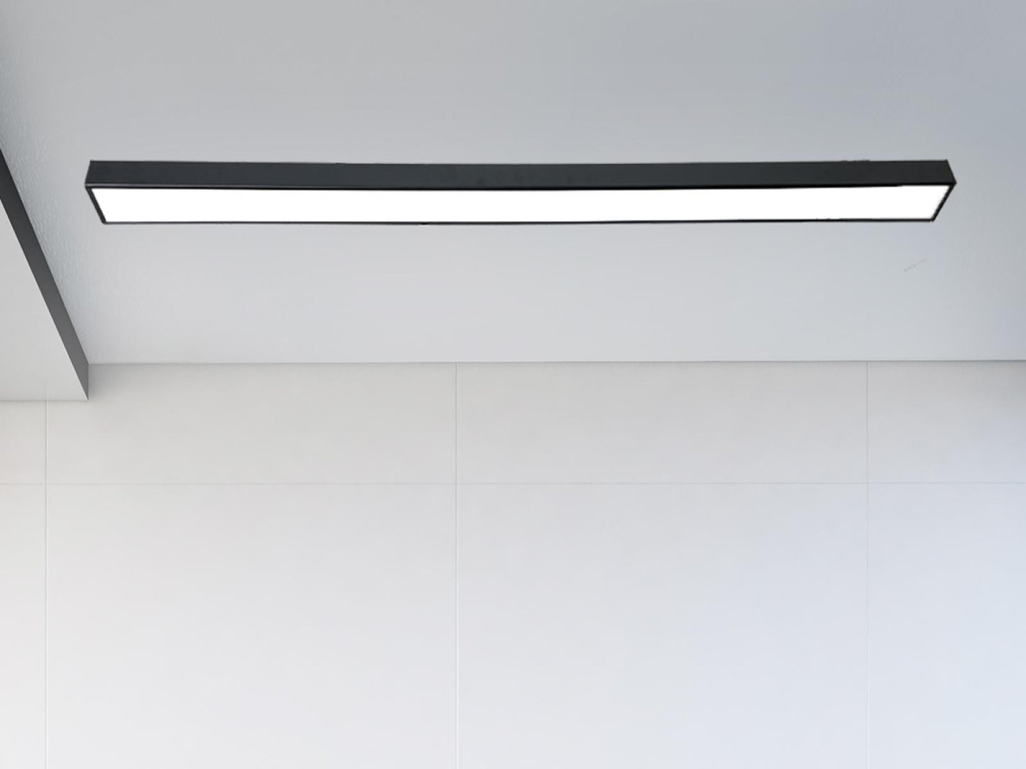 1.2m Black LED Batten Ceiling Light - 3200 Lumen