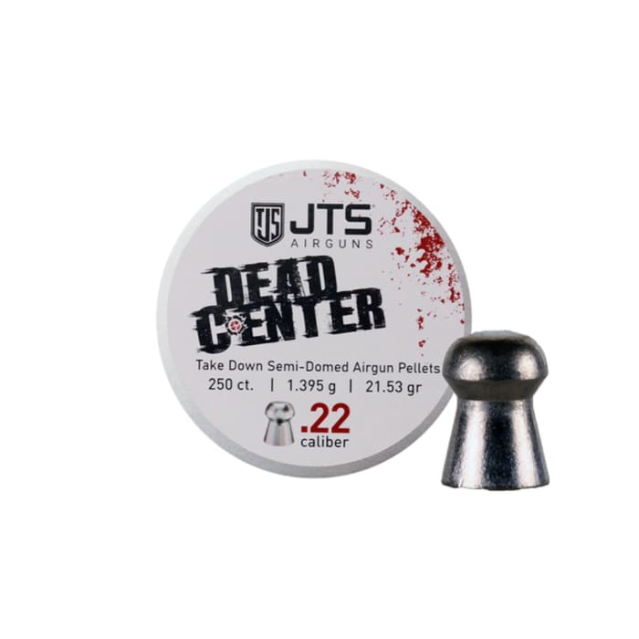 JTS Dead Center Precision .22 Cal 21.53 Grain Domed Pellets / 250qt