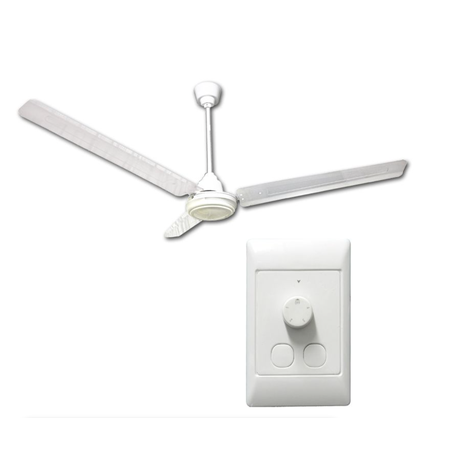 1400mm white ceiling fan with durable aluminium blades, quiet AC motor, and energy-efficient design—ideal for homes, offices, and commercial interiors.