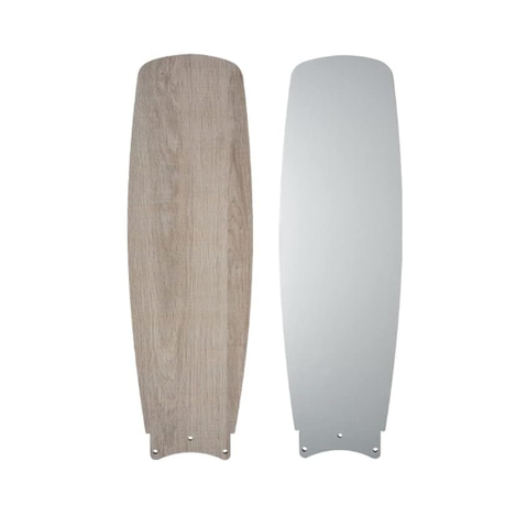 Two wooden panels, one with a natural finish and the other with a white finish, on a white background.