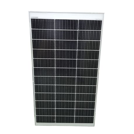 100W monocrystalline solar panel for off-grid, camping, and backup power. High efficiency, weather-resistant, and ideal for 12V battery systems.