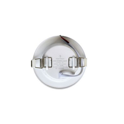 Round LED downlight on a white background