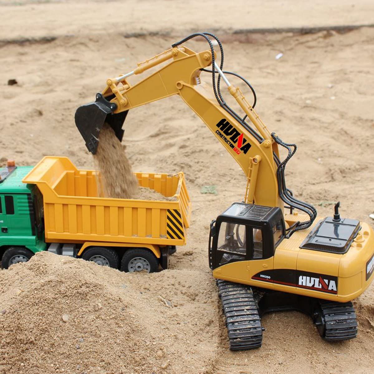 PCP Remote-Controlled Excavator Toy 114 Scale with Rechargeable Battery