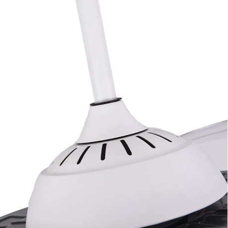 Close-up of a white shoe with a black sole on a white background