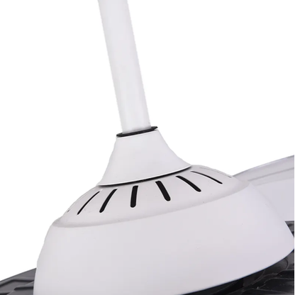 Close-up of a white shoe with a black sole on a white background