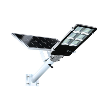 1000W solar LED street light with remote control, IP65 waterproof rating, dusk-to-dawn function, and energy-saving outdoor lighting for various areas.