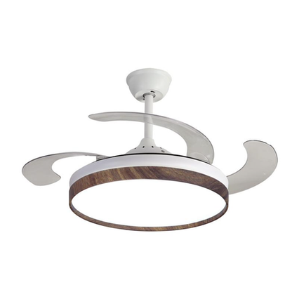 PCP Tactical Retractable Ceiling Fan with LED Light, Remote, 42-Inch