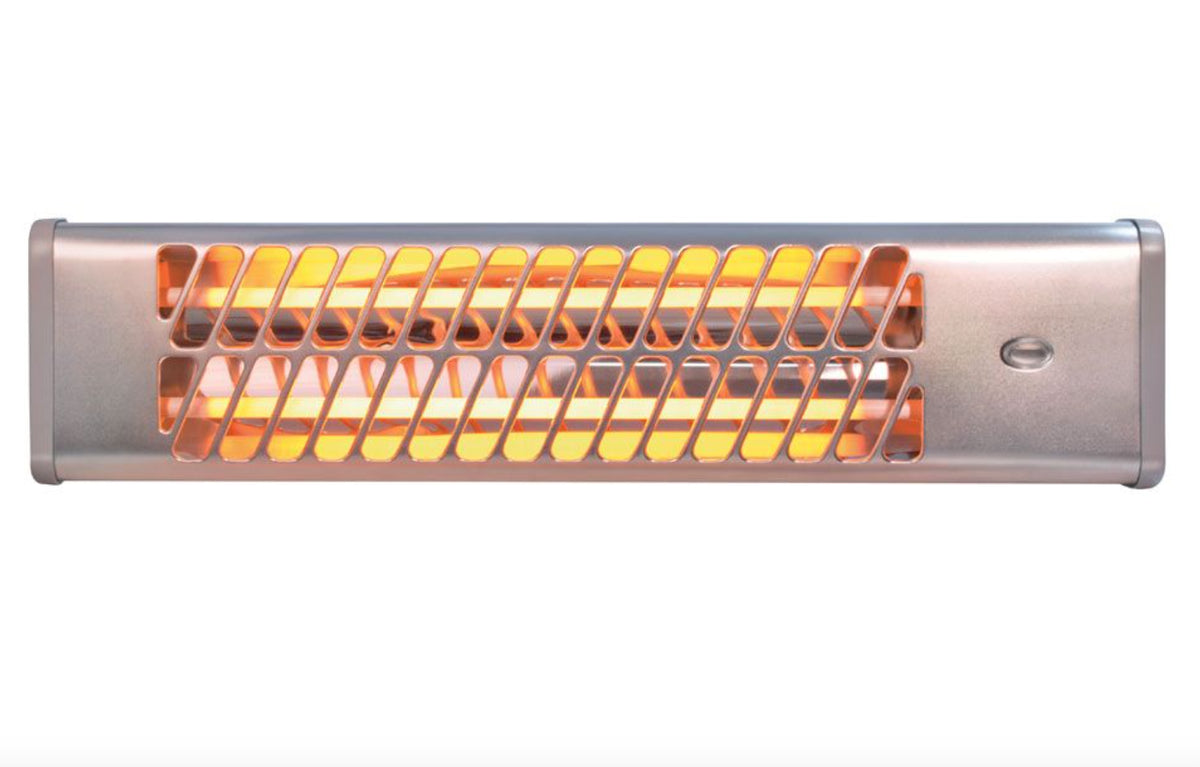 PCP Wall-Mounted Quartz Heater 1200W with Dual Heat Settings