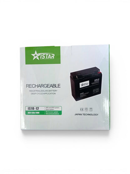 18AH Rechargeable Gel Battery 12v