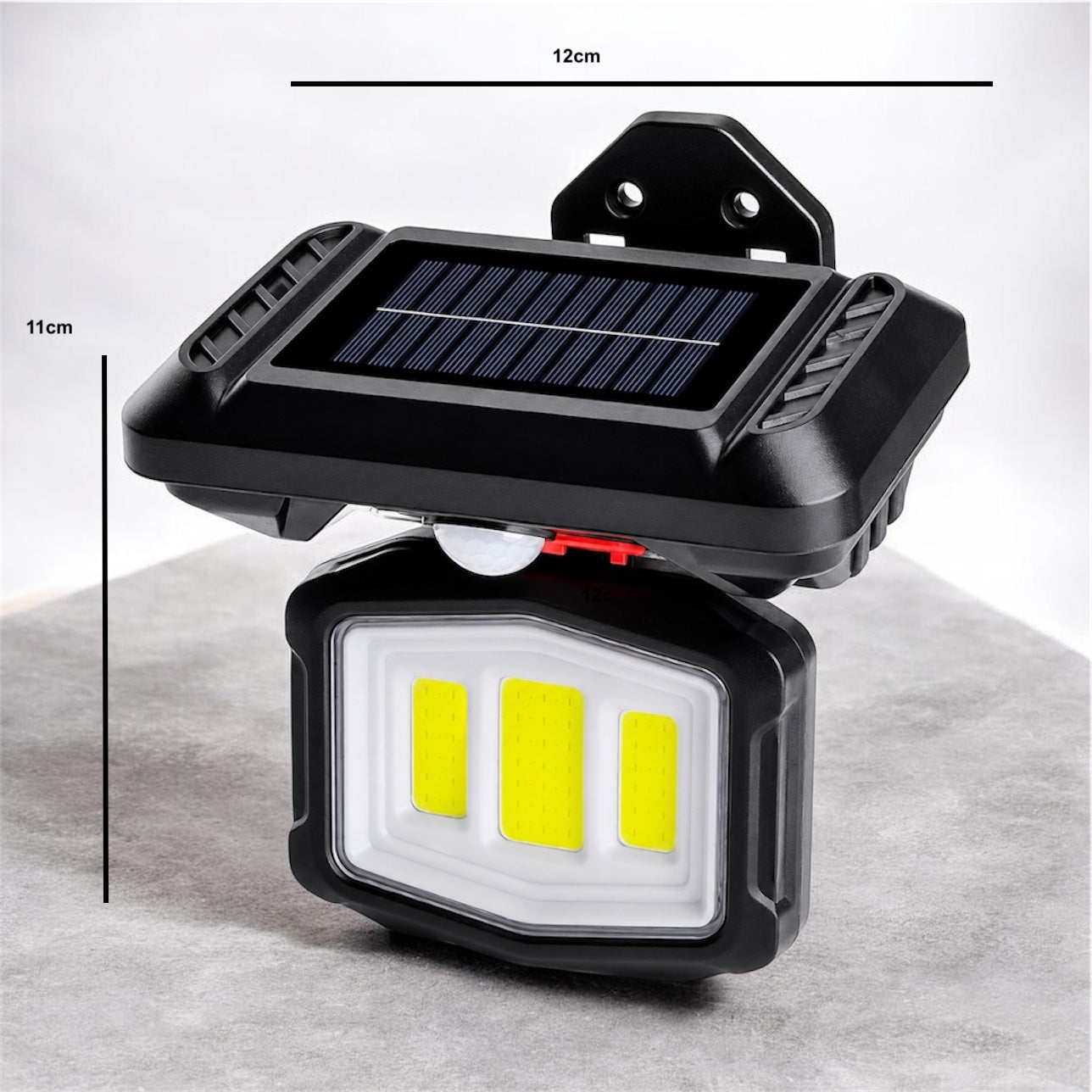 Solar Powered Wall Light With Motion Sensor - 18w