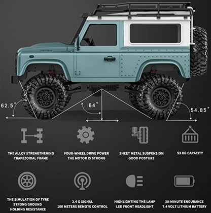 RC Car D90 Defender - Yellow