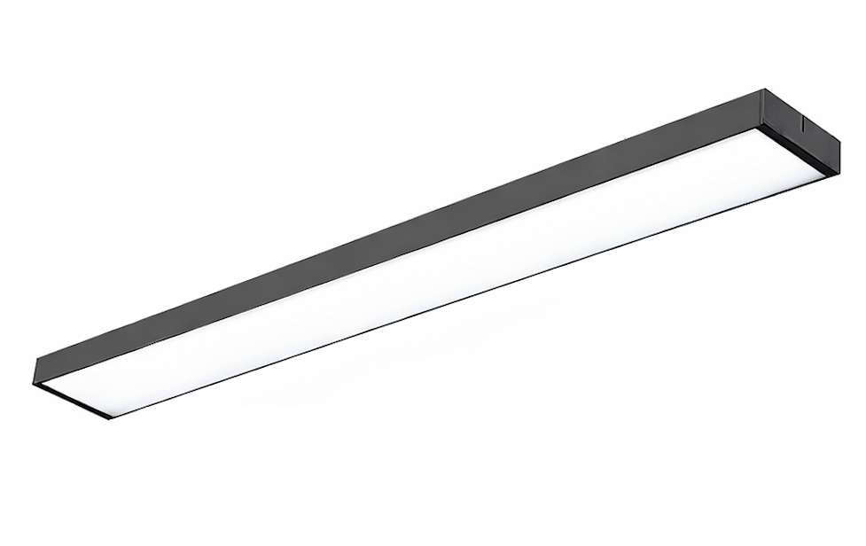 1.2m Black LED Batten Ceiling Light - 3200 Lumen