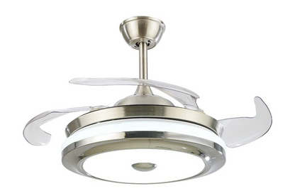 PCP Bluetooth Speaker Retractable Ceiling Fan with LED Light and Remote Control
