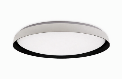 48w Decorative Ceiling Light With Built in LED - White & Black