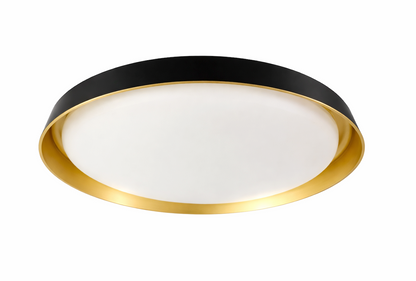 48w Decorative Ceiling Light With Built in LED - Black & Gold