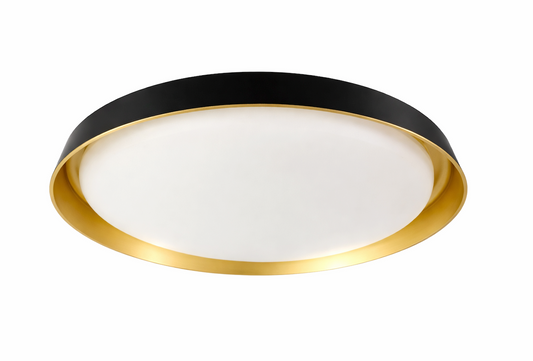 48w Decorative Ceiling Light With Built in LED - Black & Gold