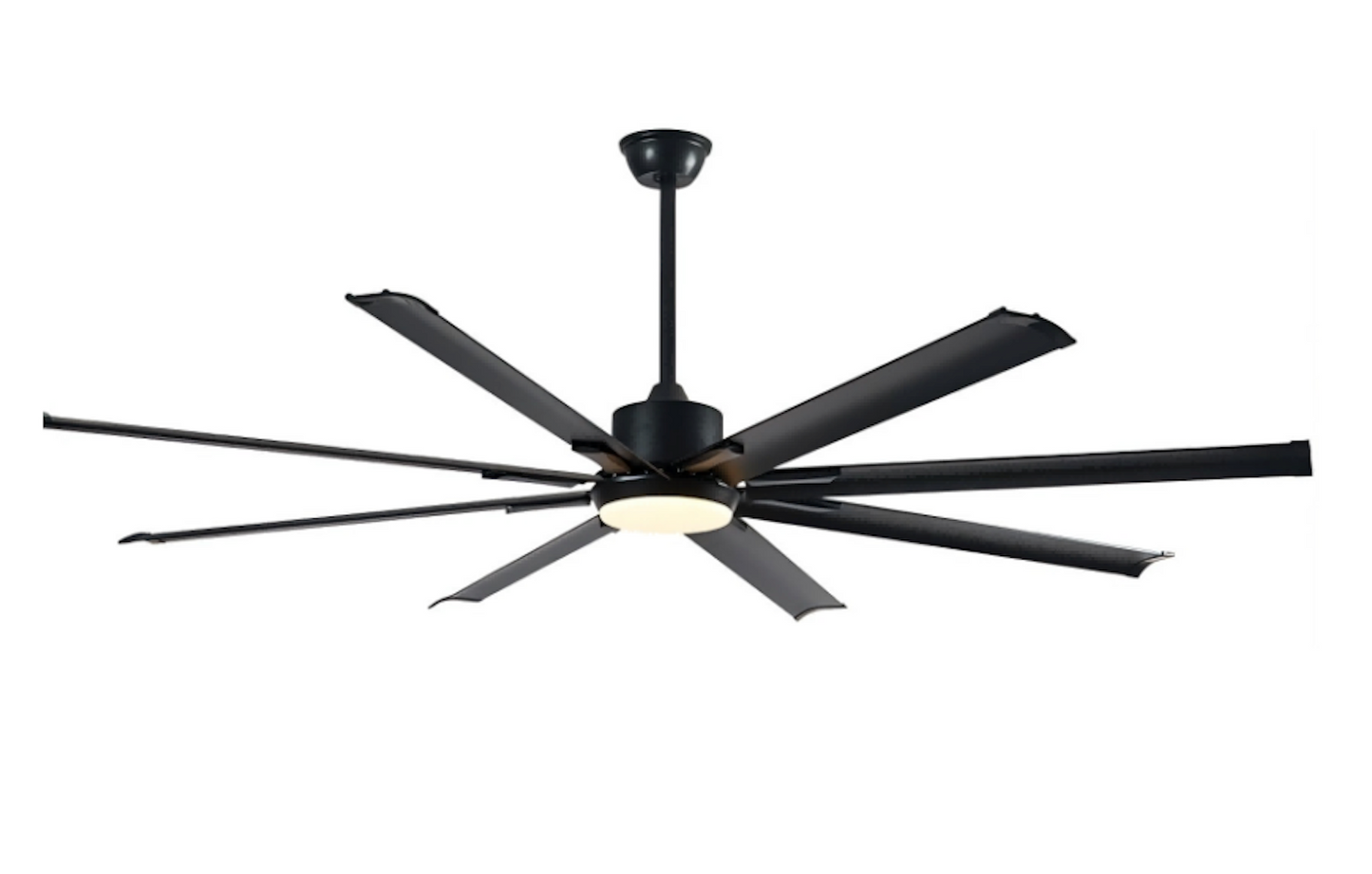 180cm Extra Large Black Ceiling Fan With Remote