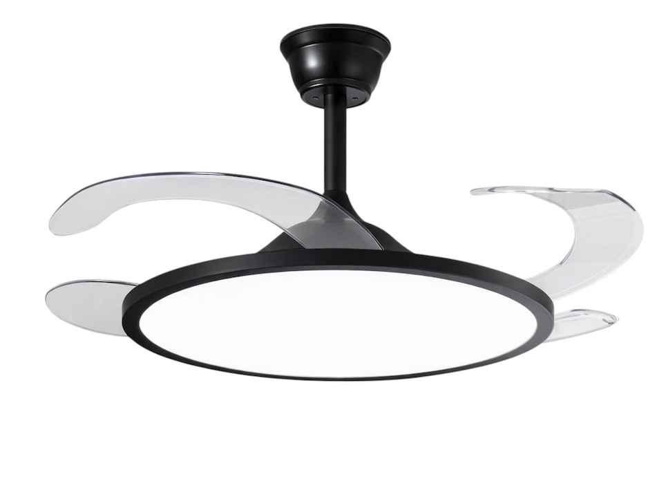 Slim Line Retractable Blade Ceiling Fan With Remote
