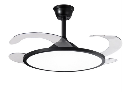 Slim Line Retractable Blade Ceiling Fan With Remote