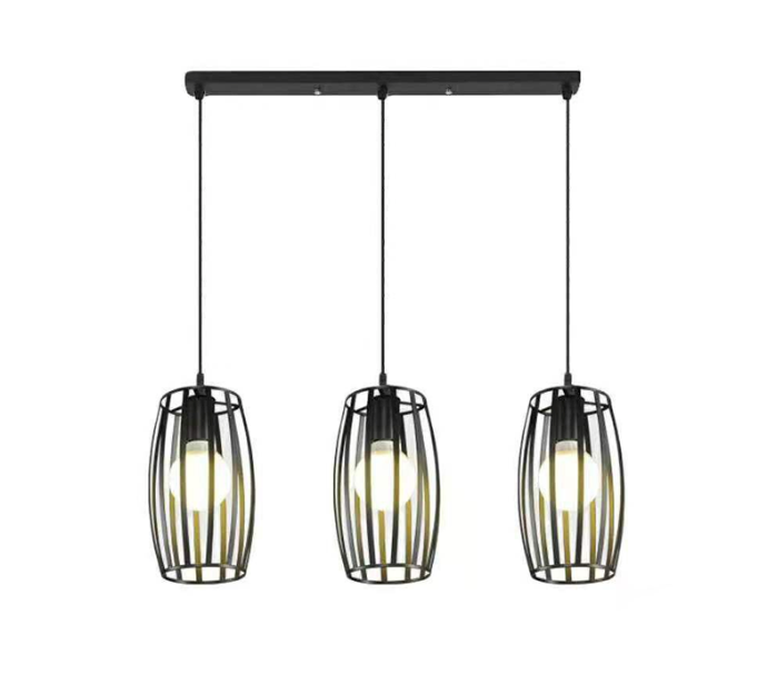 Pendant Light - Row of Three - Black