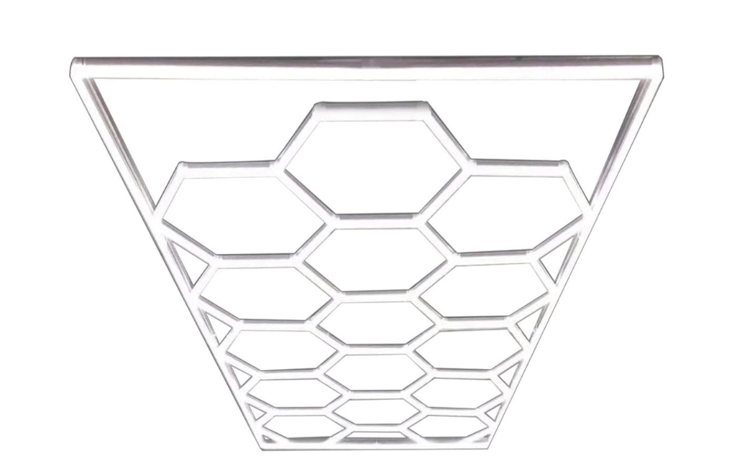 Hexagon Grid Led Car Garage Light 4.8m x 2.4m