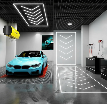 Grid Led Car Garage Light 4.7m x 2.4m