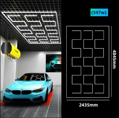 Grid Led Car Garage Light 4.8m x 2.4m