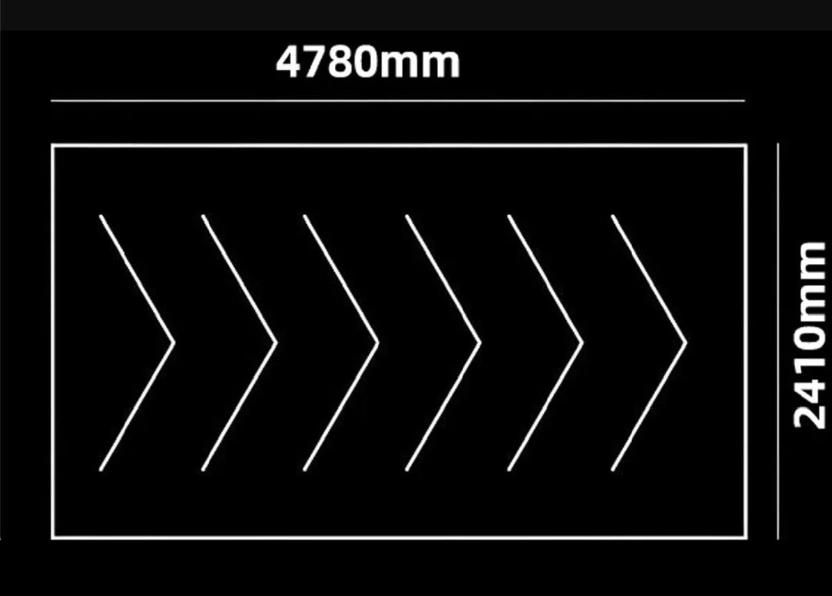 Grid Led Car Garage Light 4.7m x 2.4m