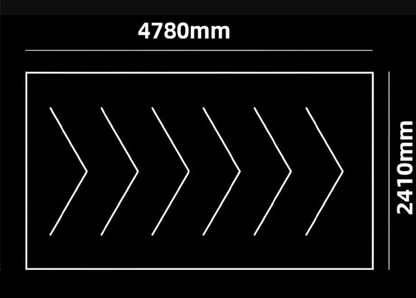 Grid Led Car Garage Light 4.7m x 2.4m