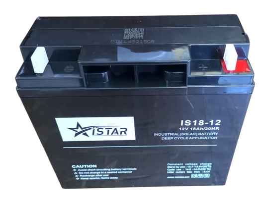 18AH Rechargeable Gel Battery 12v