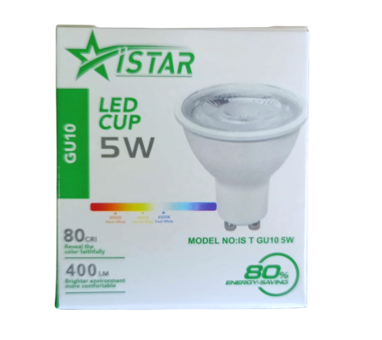 GU10 5W LED Downlights Globes Warm White - Pack Of 10