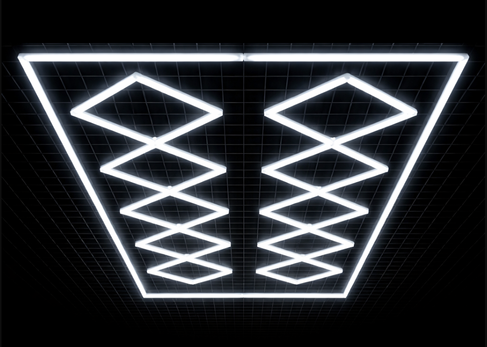 Diamond Grid Led Car Garage Light 4.7m x 2.4m