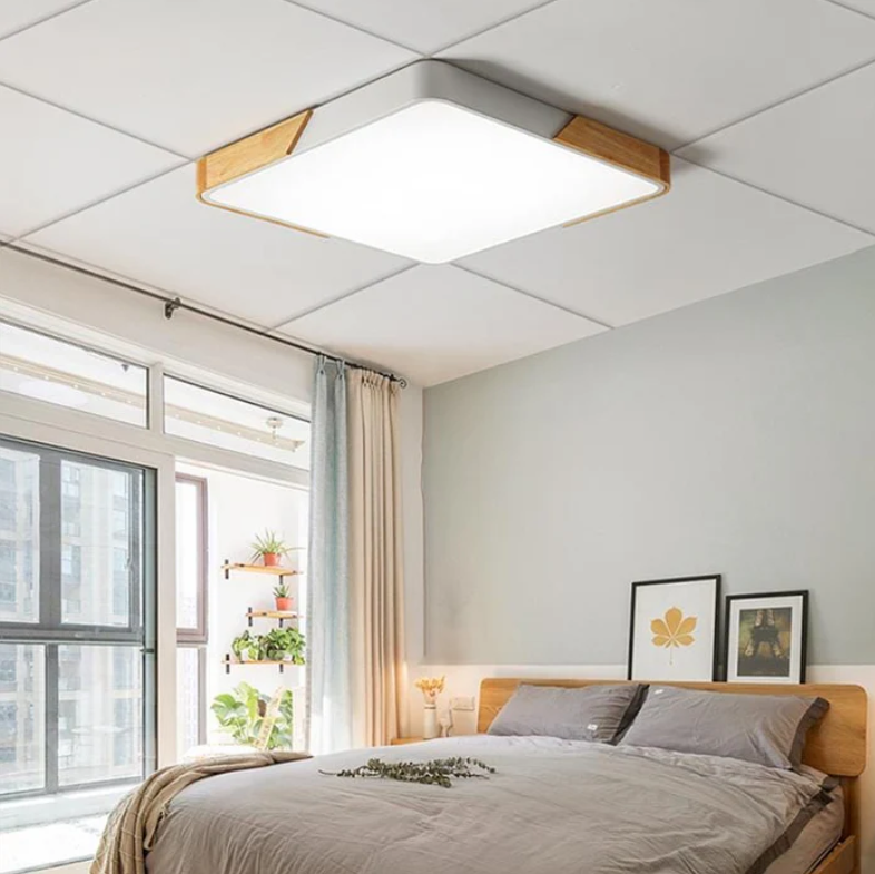 36w Modern Flush Mount Ceiling Light With Built in LED - 400mm