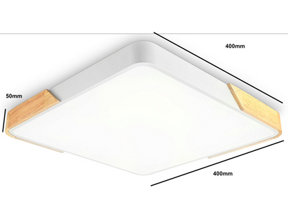 36w Modern Flush Mount Ceiling Light With Built in LED - 400mm