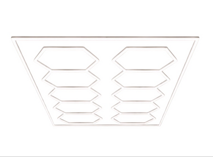 Hexagon Grid 632w LED Car Garage Light - 4.7m x 2.4m