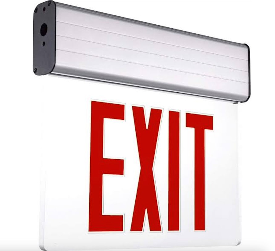 LED Exit Sign - Red