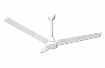 120cm White Metal Ceiling Fan With Wall Mount Remote