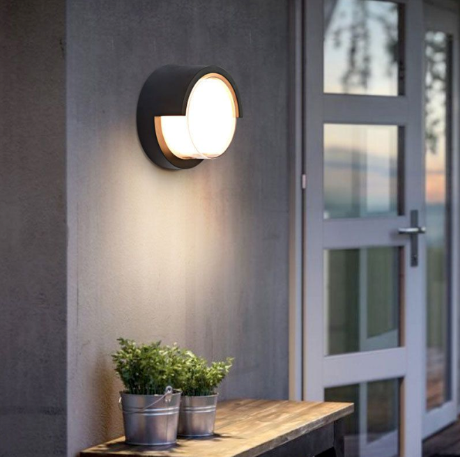9W Built In LED Round Wall Light - 3000K Warm White
