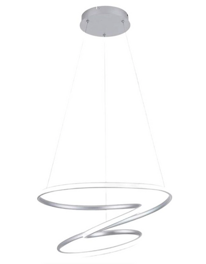 White Acrylic Ribbon Pendant LED Light
