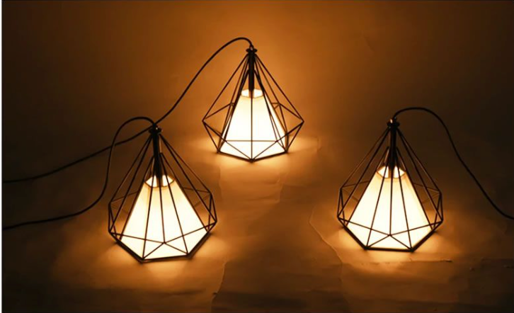 Vintage Cage Pendant Light