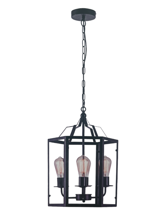 Large Vintage Metal Pendant Light