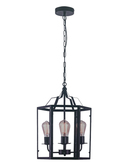 Large Vintage Metal Pendant Light