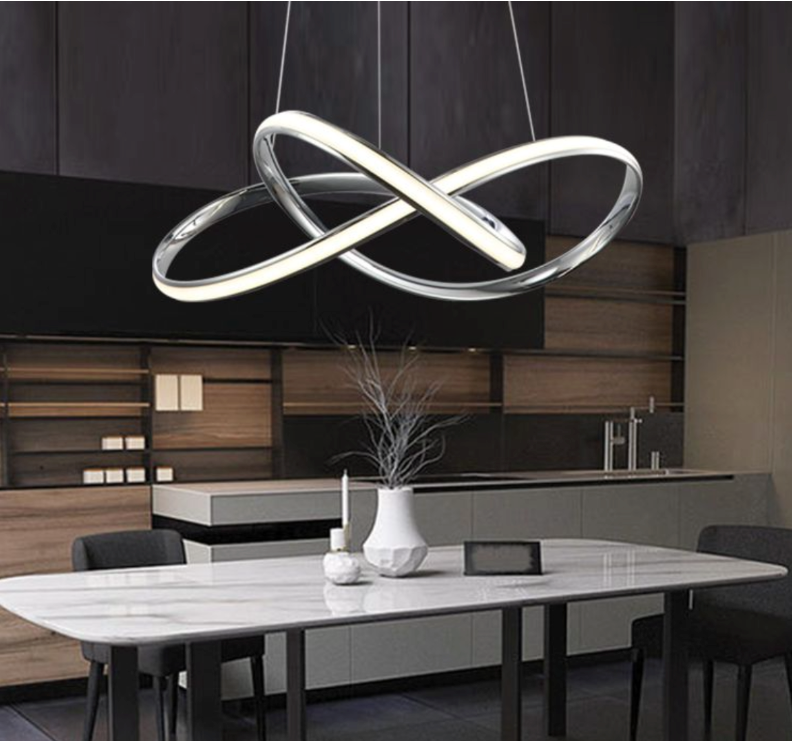 Modern Silver Acrylic Pendant light