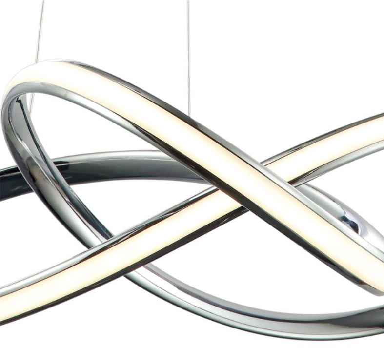 Modern Silver Acrylic Pendant light