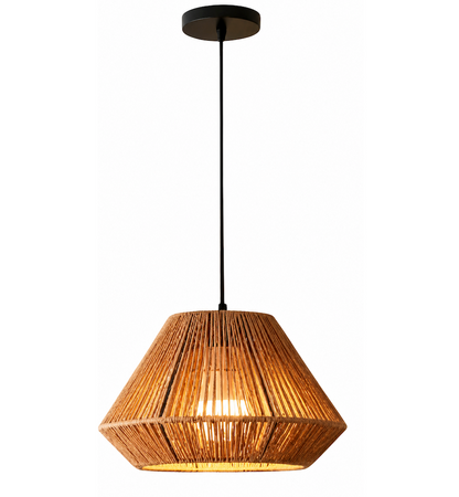 Rustic Rope Pendant Ceiling Light