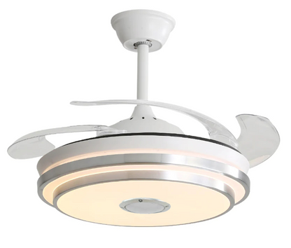 Bluetooth Speaker Retractable Ceiling Fan With Remote