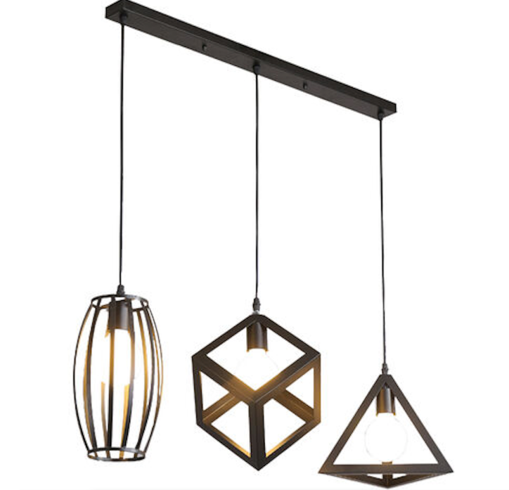 Modern Metal Pendant Lamps - 3 Different Design In A Row