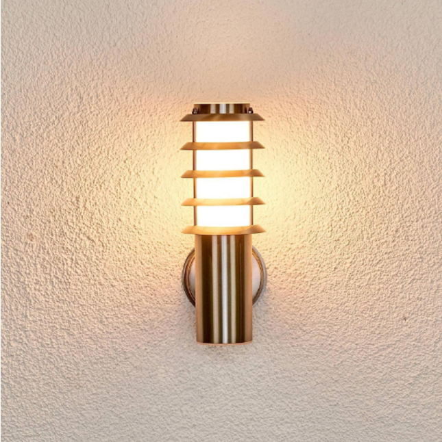 Outdoor Waterproof Wall Lamp - White & Silver